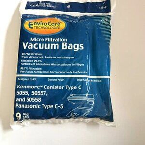 Enviro Care Technologies Type C Vacuum Bags 137-9 - NEW